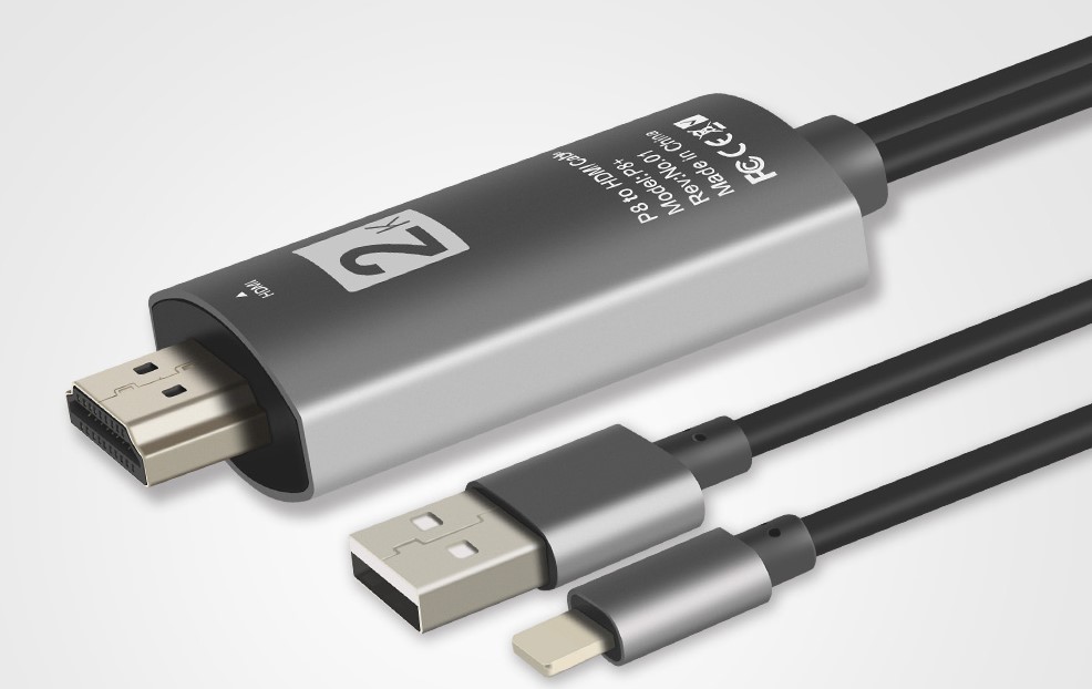 HDMI Adaptador Para iPhone 5 6 Plus 7 8 X 11 iPad Pro Mini iPod Cable a Tv  1080P